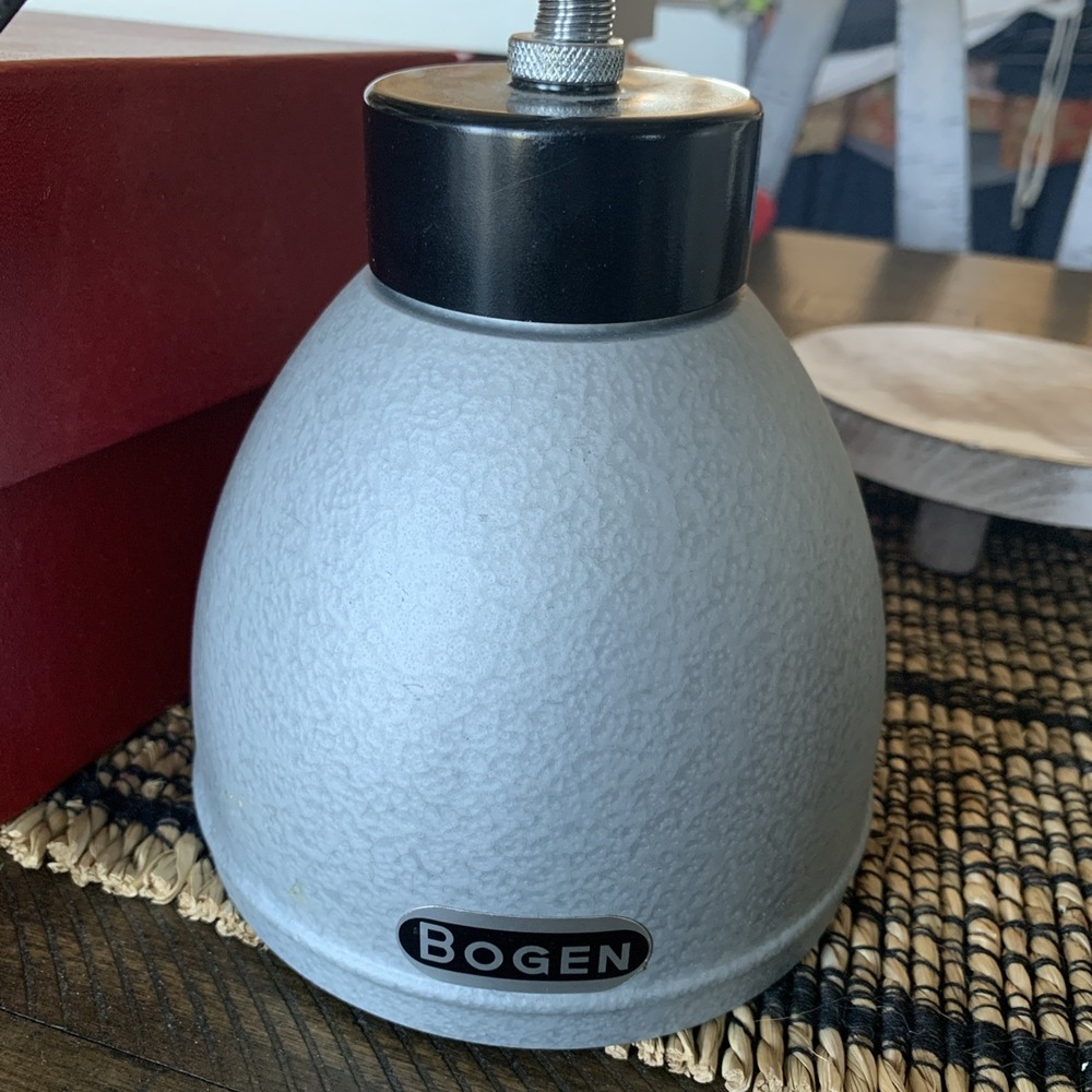 VTG Metal Bogen Darkroom Photo‎ Enlarger Lamp-Hood 6ft Cord Toggle Switch